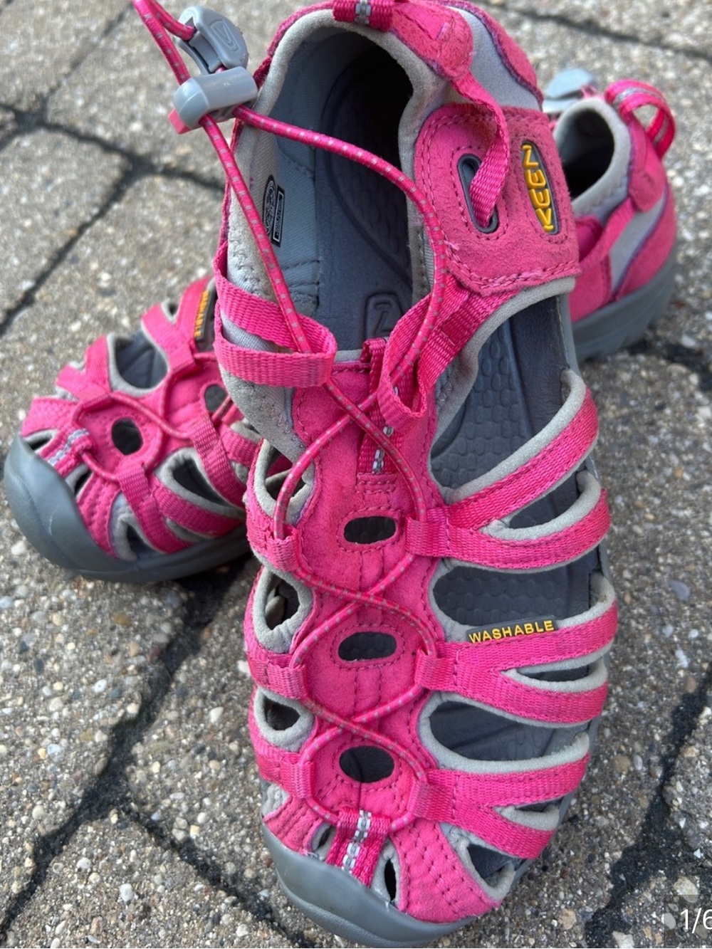 Keen Pink and Gray Women's Closed-Toe Sport Sandals - Picture 7 of 7